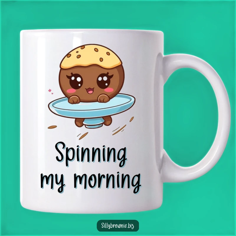 Funny Brownie Googly Eyes Mug - Hilarious Dizzy Dessert Lover Gift