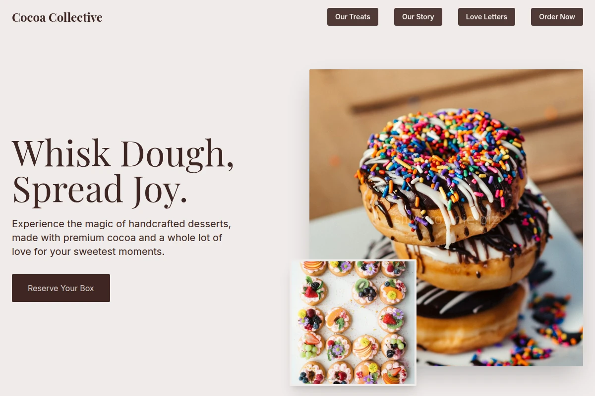 Handcrafted Dessert