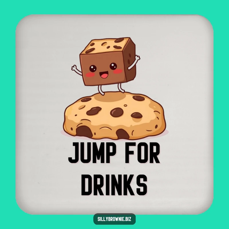 Funny Brownie Crumb Coaster - Hilarious Dessert Table Protector Gift