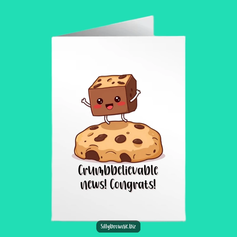 Free Printable Congrats Card: Brownie Jumps Over Obstacles - A Triumph!
