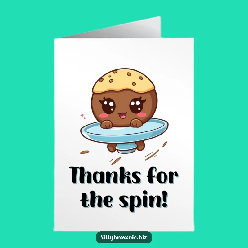 Free Printable Thank You Card: Spinning Brownie's Thanks to You!