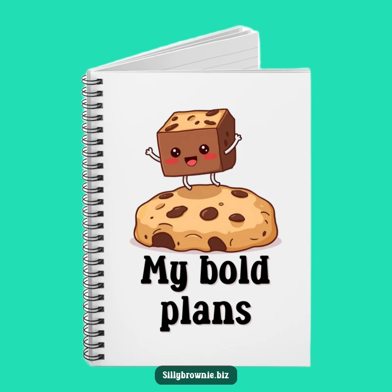 Funny Brownie Crumb Notebook - Hilarious Dessert Journal Gift